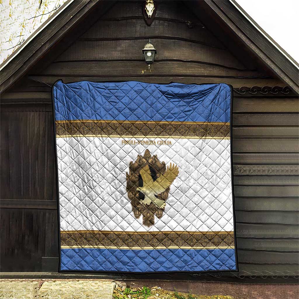 Italy Friuli-Venezia Giulia Quilt Golden Eagle With Baroque Patterns