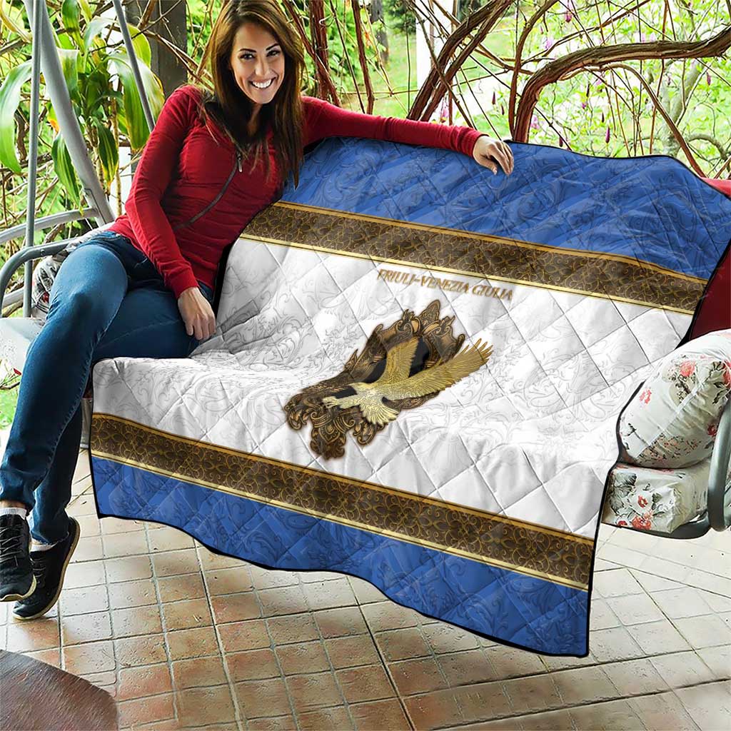 Italy Friuli-Venezia Giulia Quilt Golden Eagle With Baroque Patterns