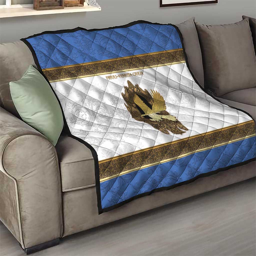 Italy Friuli-Venezia Giulia Quilt Golden Eagle With Baroque Patterns