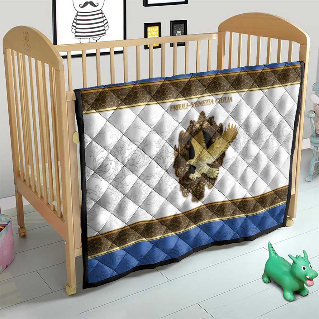 Italy Friuli-Venezia Giulia Quilt Golden Eagle With Baroque Patterns