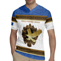 Personalized Italy Friuli-Venezia Giulia Rugby Jersey Golden Eagle With Baroque Patterns