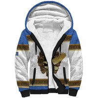 Personalized Italy Friuli-Venezia Giulia Sherpa Hoodie Golden Eagle With Baroque Patterns