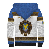 Personalized Italy Friuli-Venezia Giulia Sherpa Hoodie Golden Eagle With Baroque Patterns