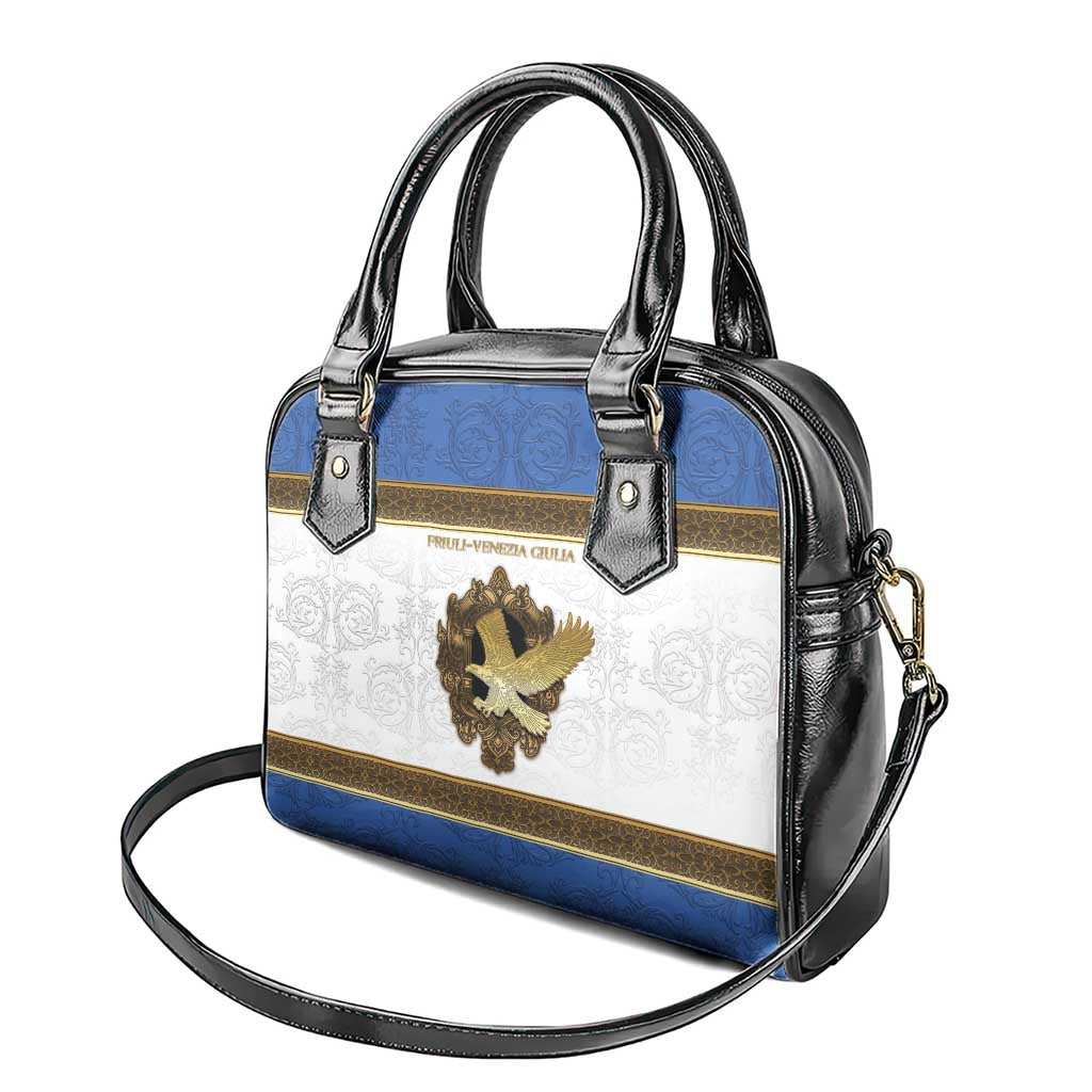 Italy Friuli-Venezia Giulia Shoulder Handbag Golden Eagle With Baroque Patterns