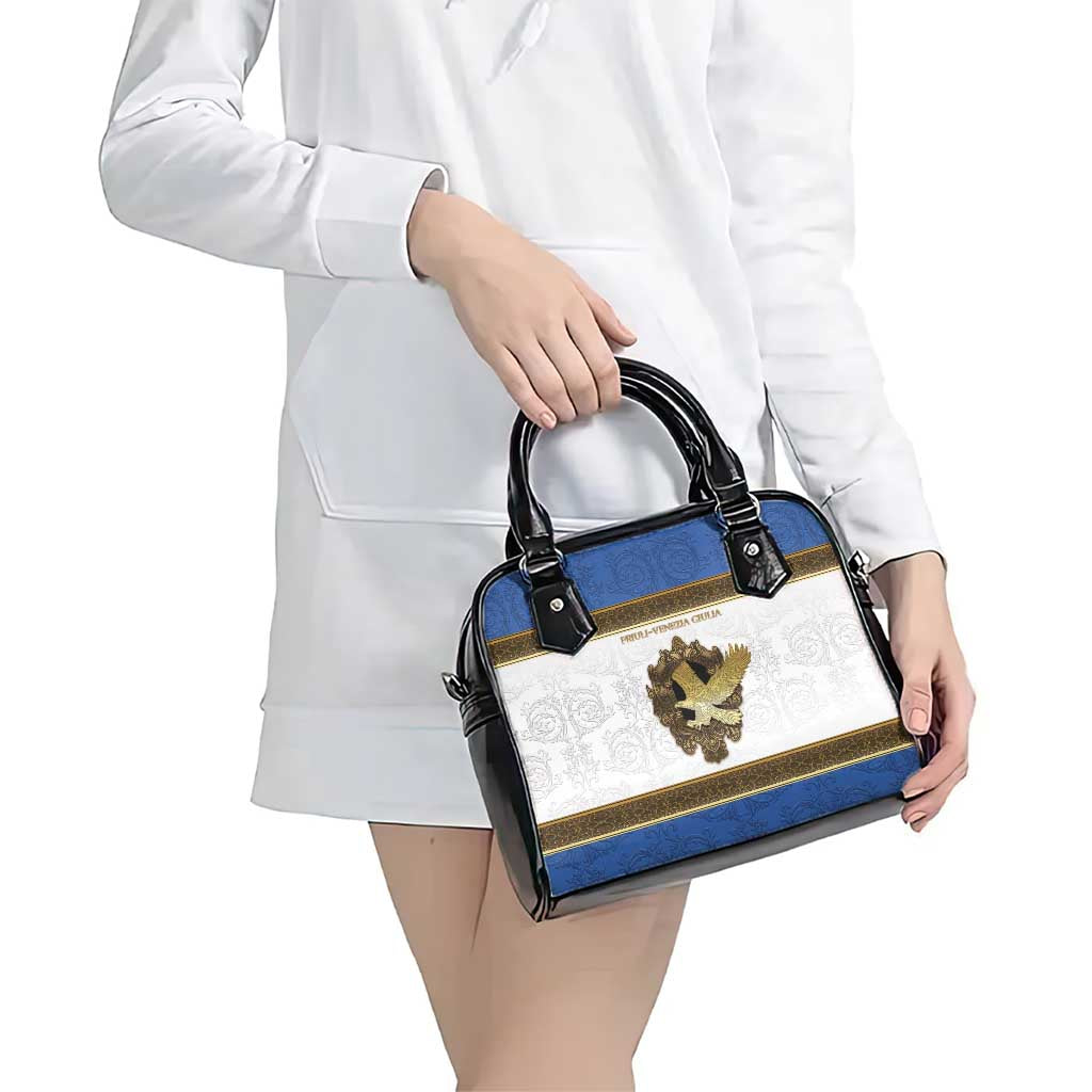 Italy Friuli-Venezia Giulia Shoulder Handbag Golden Eagle With Baroque Patterns