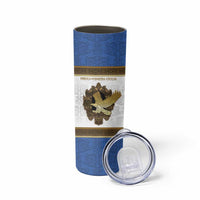 Personalized Italy Friuli-Venezia Giulia Skinny Tumbler Golden Eagle With Baroque Patterns