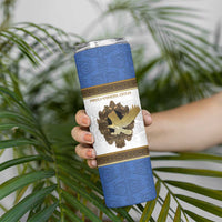 Personalized Italy Friuli-Venezia Giulia Skinny Tumbler Golden Eagle With Baroque Patterns