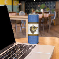Personalized Italy Friuli-Venezia Giulia Skinny Tumbler Golden Eagle With Baroque Patterns