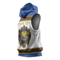 Personalized Italy Friuli-Venezia Giulia Sleeveless Hoodie Golden Eagle With Baroque Patterns