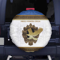 Italy Friuli-Venezia Giulia Spare Tire Cover Golden Eagle With Baroque Patterns