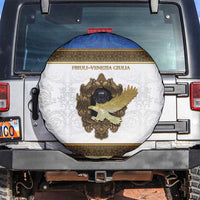 Italy Friuli-Venezia Giulia Spare Tire Cover Golden Eagle With Baroque Patterns