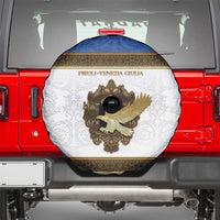 Italy Friuli-Venezia Giulia Spare Tire Cover Golden Eagle With Baroque Patterns