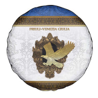 Italy Friuli-Venezia Giulia Spare Tire Cover Golden Eagle With Baroque Patterns