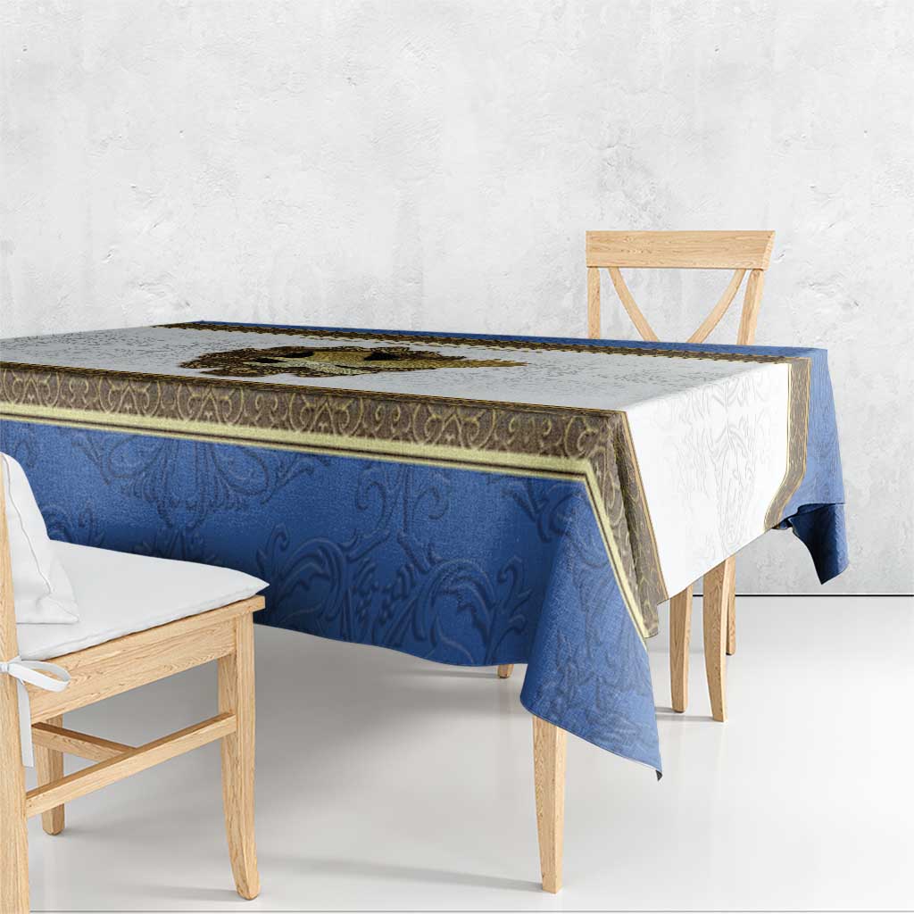 Italy Friuli-Venezia Giulia Tablecloth Golden Eagle With Baroque Patterns