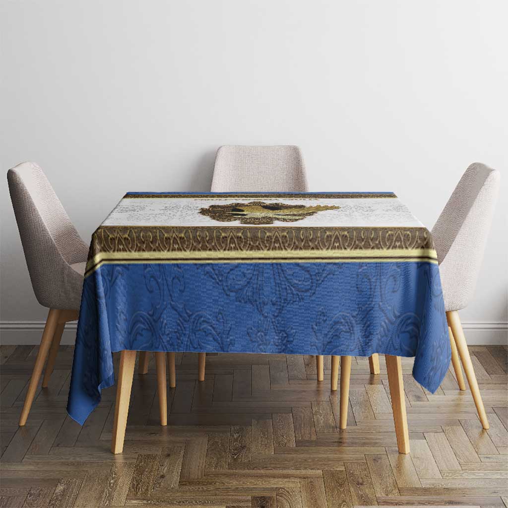 Italy Friuli-Venezia Giulia Tablecloth Golden Eagle With Baroque Patterns