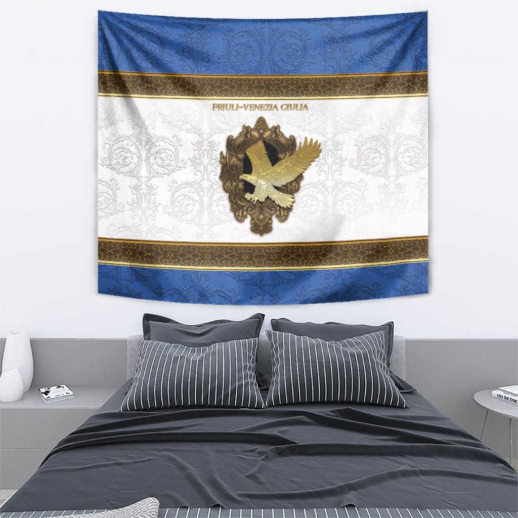 Italy Friuli-Venezia Giulia Tapestry Golden Eagle With Baroque Patterns