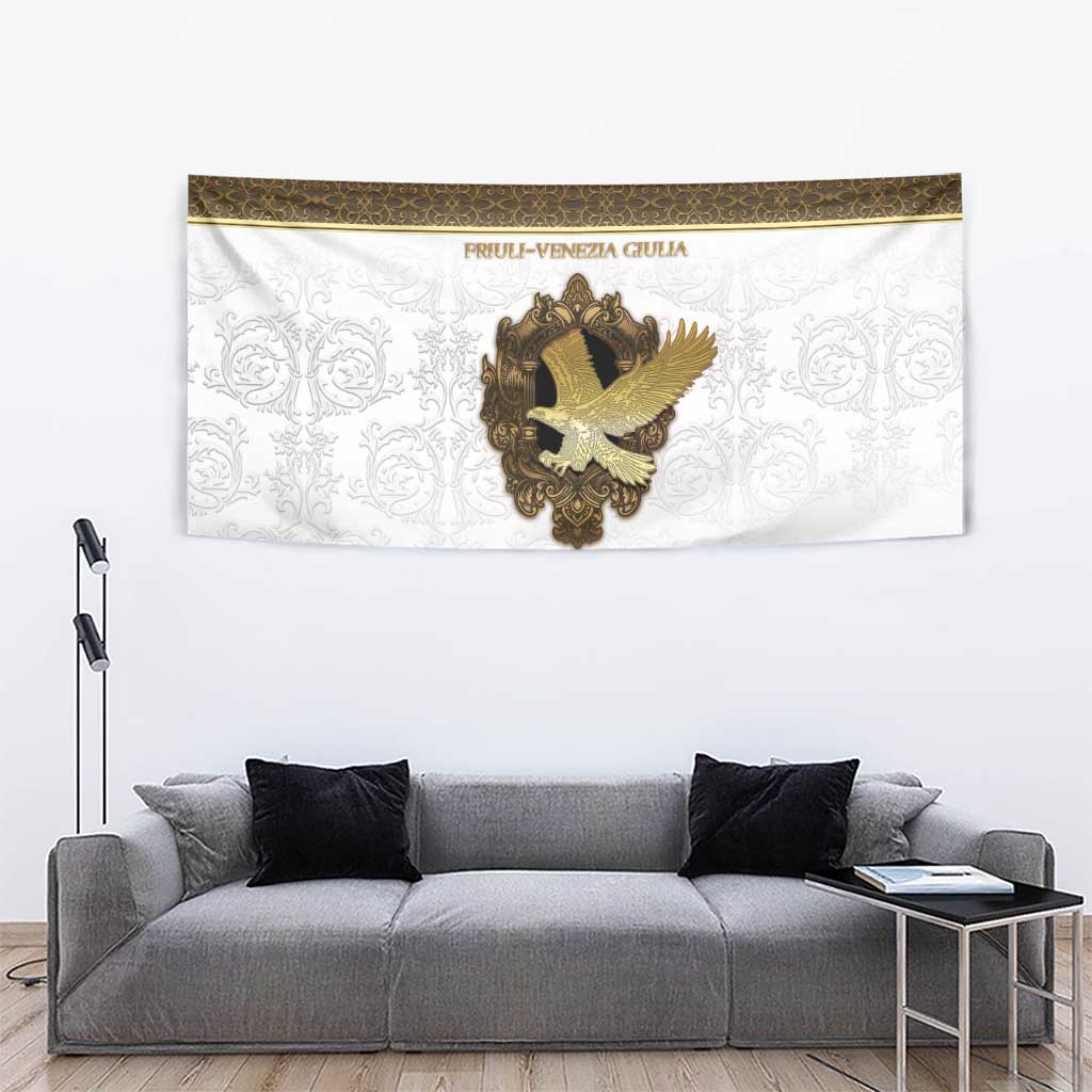 Italy Friuli-Venezia Giulia Tapestry Golden Eagle With Baroque Patterns