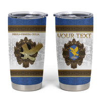 Personalized Italy Friuli-Venezia Giulia Tumbler Cup Golden Eagle With Baroque Patterns