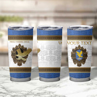 Personalized Italy Friuli-Venezia Giulia Tumbler Cup Golden Eagle With Baroque Patterns