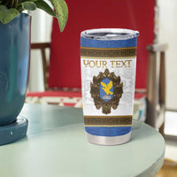 Personalized Italy Friuli-Venezia Giulia Tumbler Cup Golden Eagle With Baroque Patterns