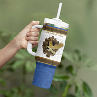 Personalized Italy Friuli-Venezia Giulia Tumbler With Handle Golden Eagle With Baroque Patterns
