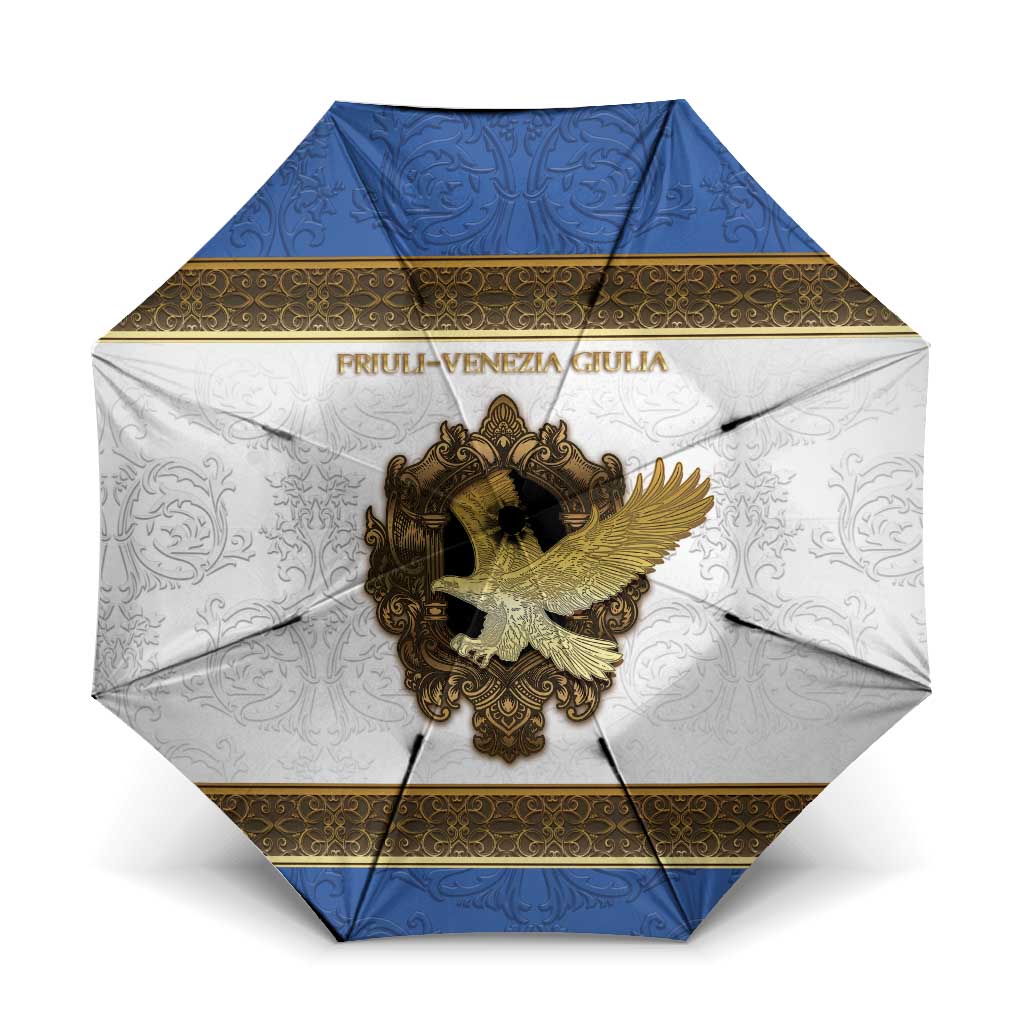 Italy Friuli-Venezia Giulia Umbrella Golden Eagle With Baroque Patterns