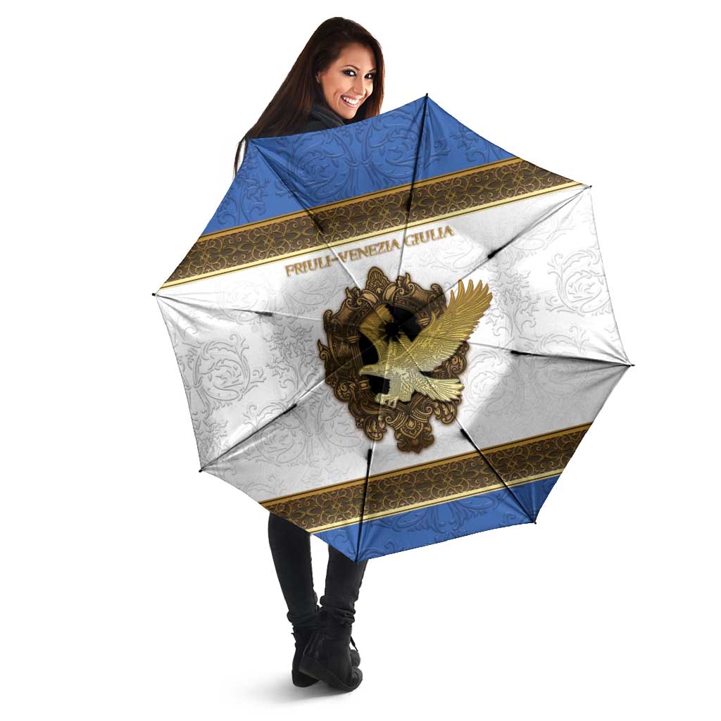 Italy Friuli-Venezia Giulia Umbrella Golden Eagle With Baroque Patterns