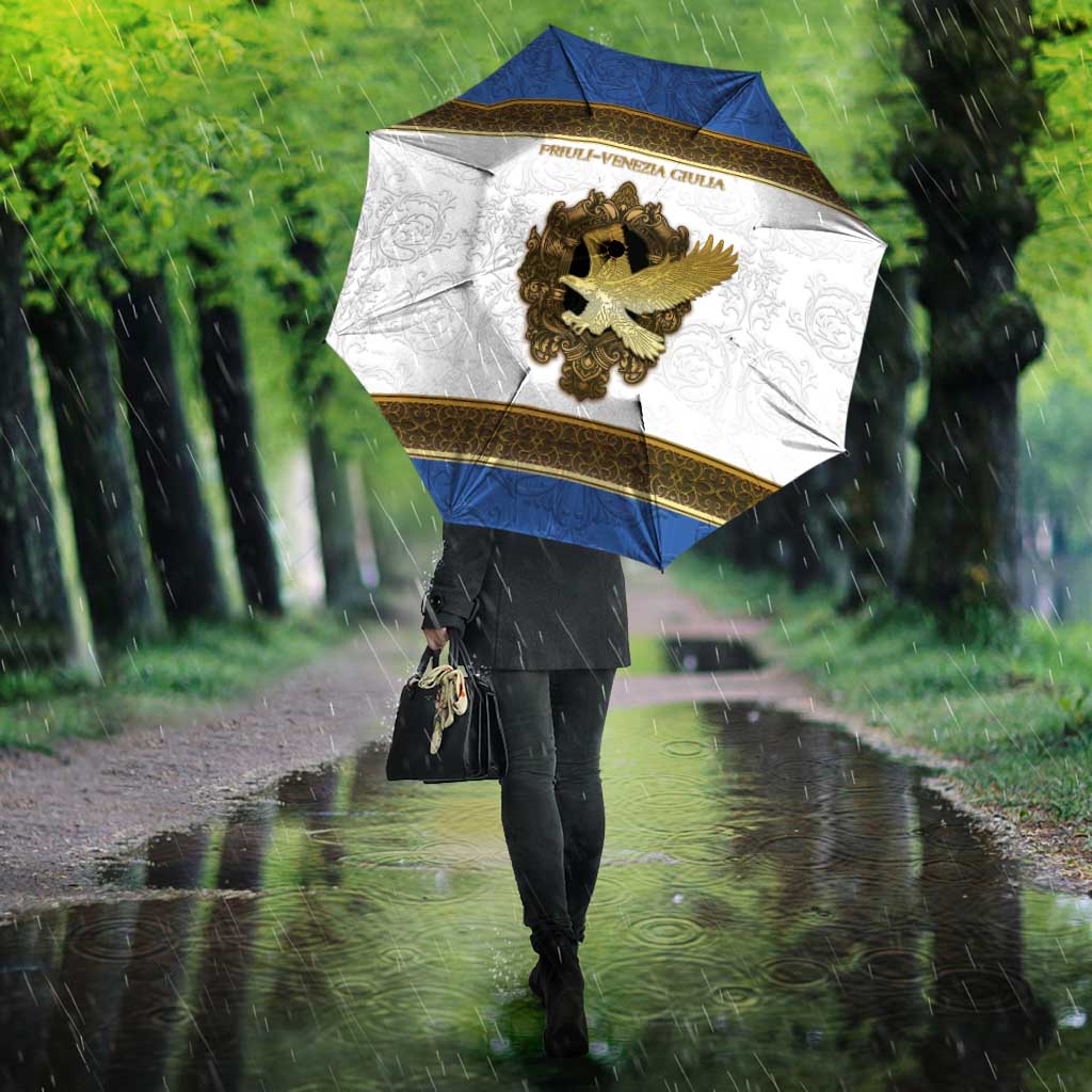 Italy Friuli-Venezia Giulia Umbrella Golden Eagle With Baroque Patterns