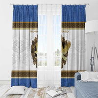 Italy Friuli-Venezia Giulia Window Curtain Golden Eagle With Baroque Patterns