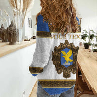 Personalized Italy Friuli-Venezia Giulia Women Casual Shirt Golden Eagle With Baroque Patterns