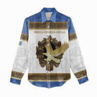 Personalized Italy Friuli-Venezia Giulia Women Casual Shirt Golden Eagle With Baroque Patterns
