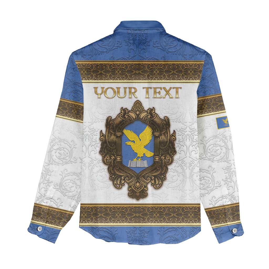 Personalized Italy Friuli-Venezia Giulia Women Casual Shirt Golden Eagle With Baroque Patterns