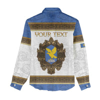 Personalized Italy Friuli-Venezia Giulia Women Casual Shirt Golden Eagle With Baroque Patterns