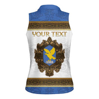 Personalized Italy Friuli-Venezia Giulia Women Sleeveless Polo Shirt Golden Eagle With Baroque Patterns