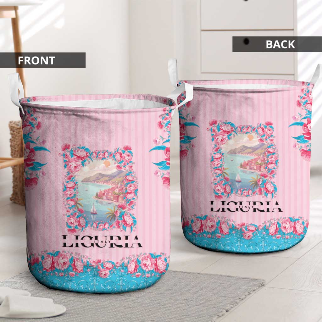Italy Liguria Laundry Basket Carnation Flowers Of The Riviera