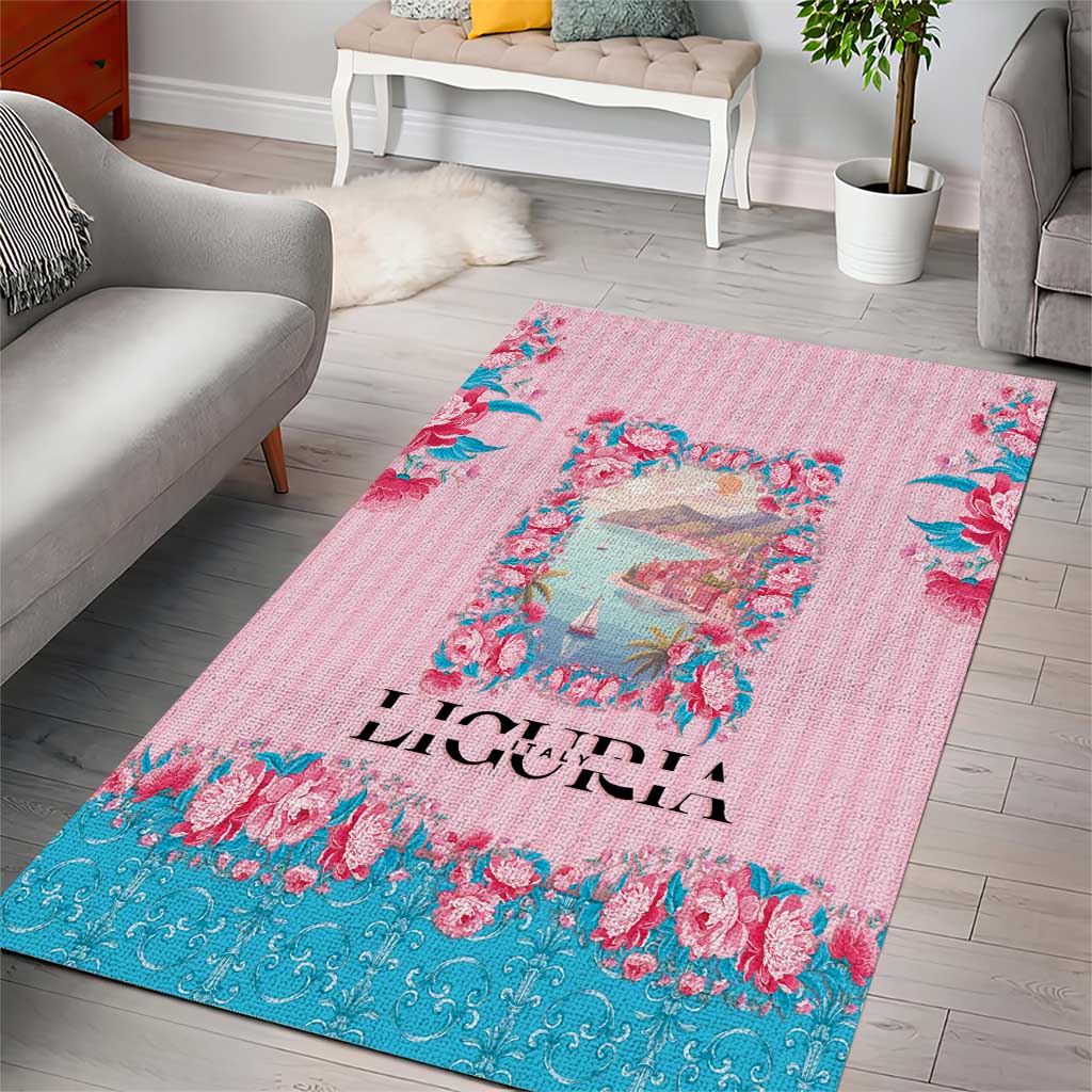 Italy Liguria Area Rug Carnation Flowers Of The Riviera