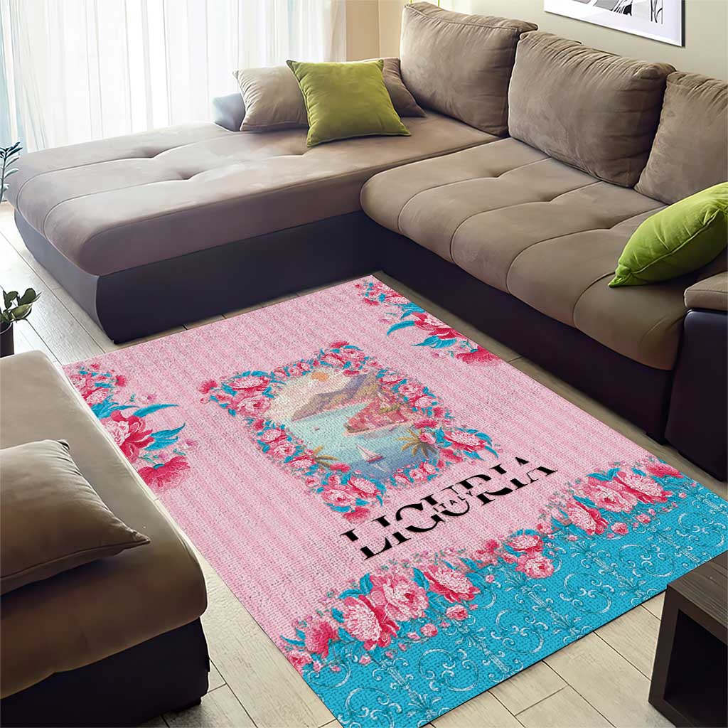 Italy Liguria Area Rug Carnation Flowers Of The Riviera