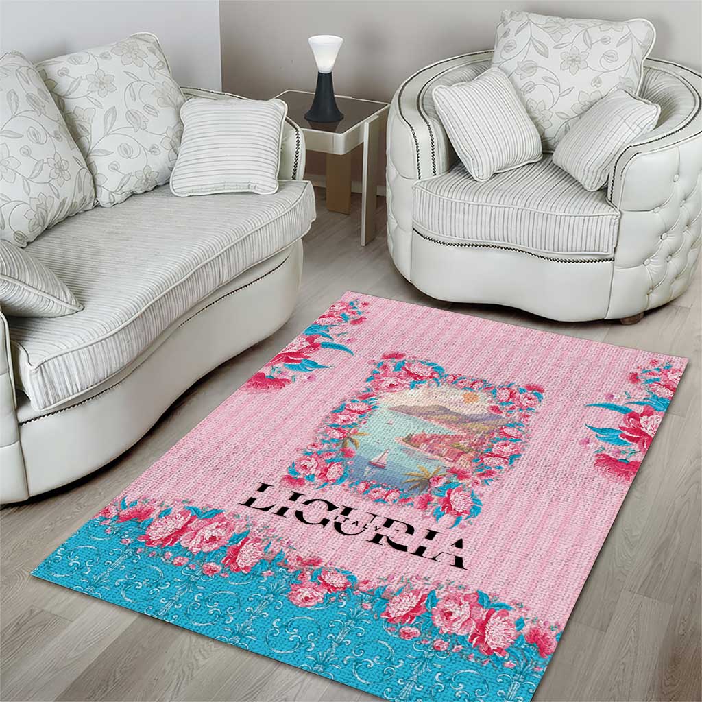 Italy Liguria Area Rug Carnation Flowers Of The Riviera