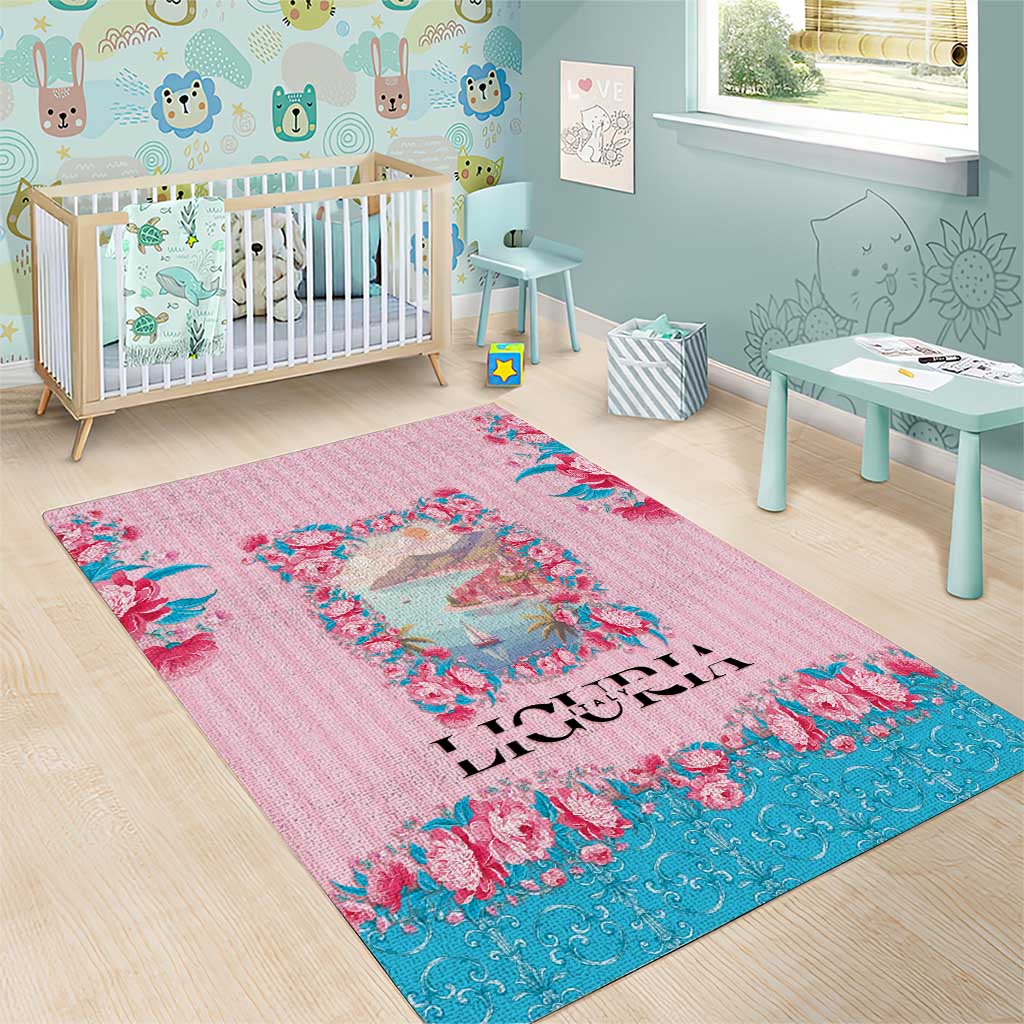 Italy Liguria Area Rug Carnation Flowers Of The Riviera