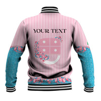 Personalized Italy Liguria Baseball Jacket Carnation Flowers Of The Riviera