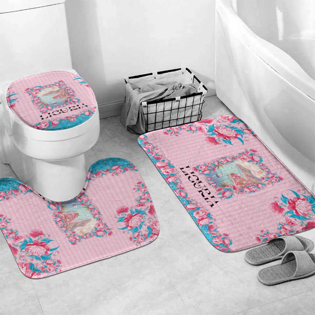 Italy Liguria Bathroom Set Carnation Flowers Of The Riviera