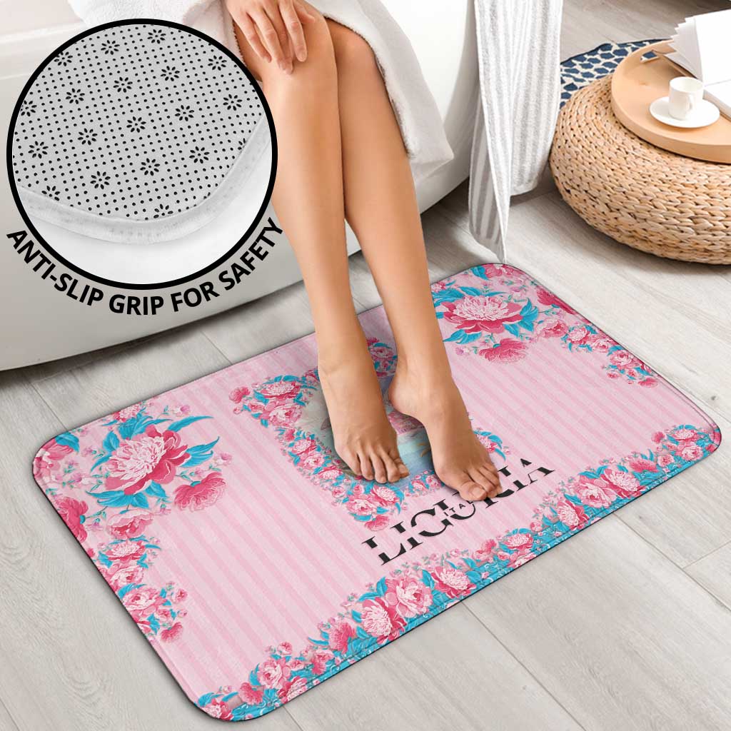 Italy Liguria Bathroom Set Carnation Flowers Of The Riviera