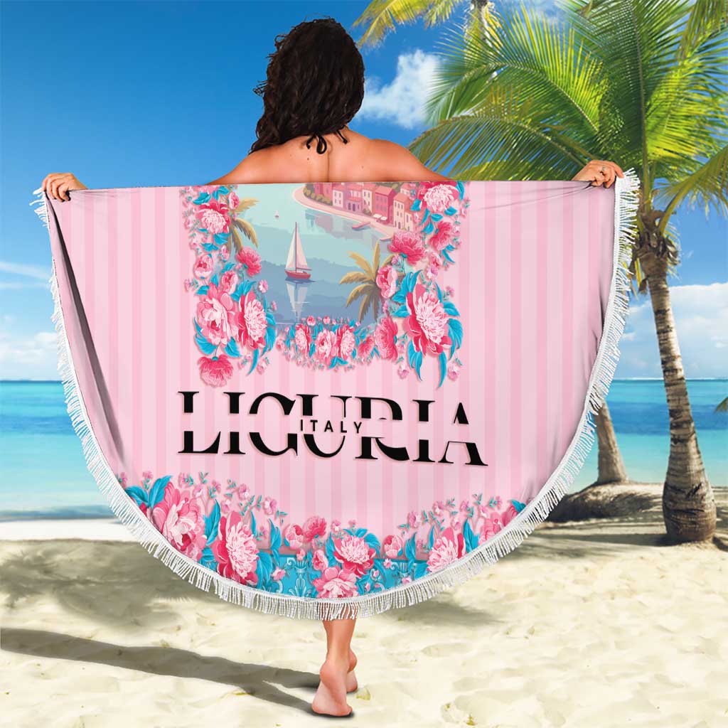 Italy Liguria Beach Blanket Carnation Flowers Of The Riviera