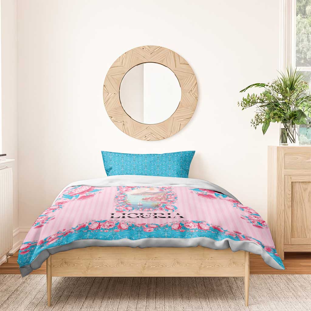 Italy Liguria Bedding Set Carnation Flowers Of The Riviera