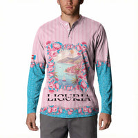 Personalized Italy Liguria Button Sweatshirt Carnation Flowers Of The Riviera