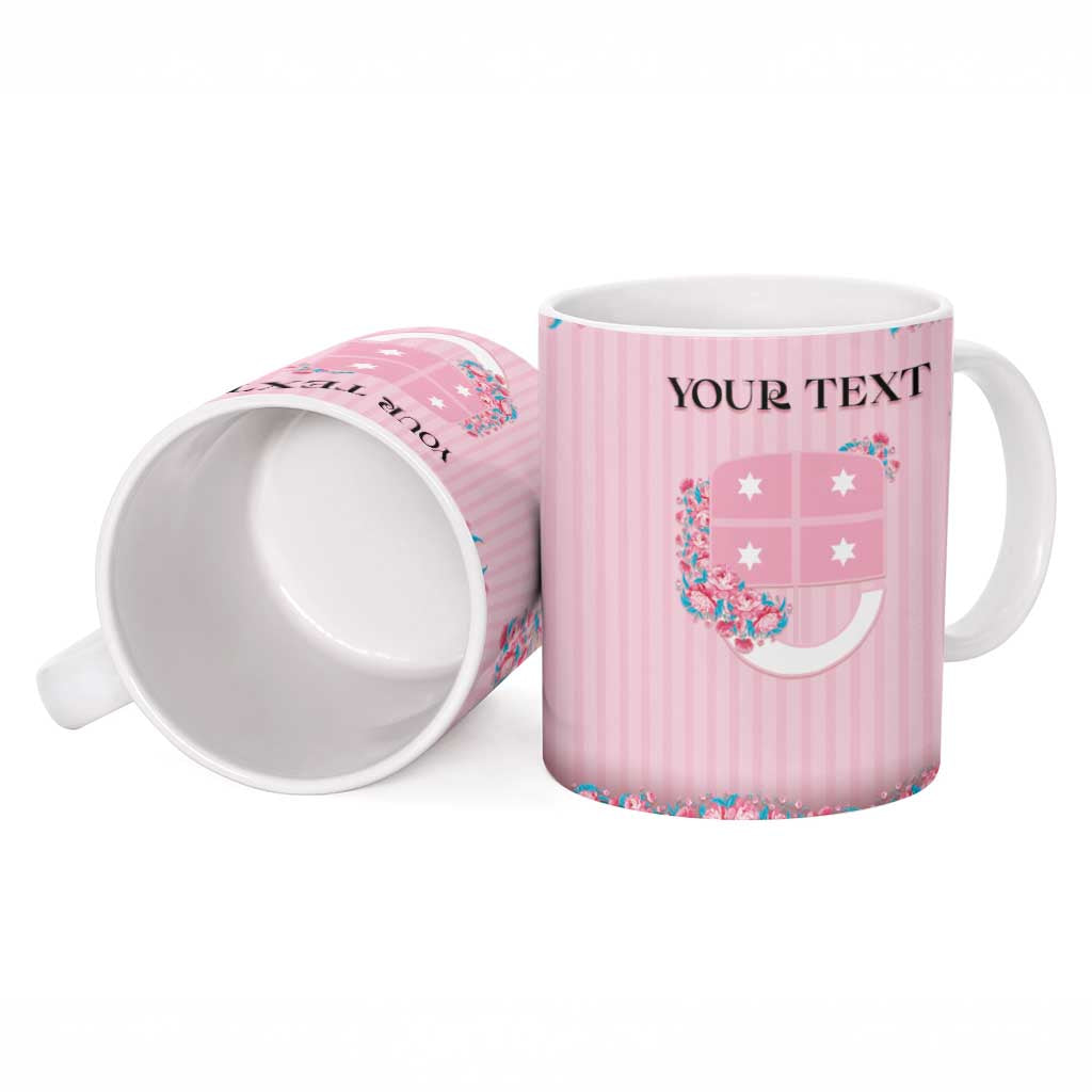 Personalized Italy Liguria Ceramic Mug Carnation Flowers Of The Riviera