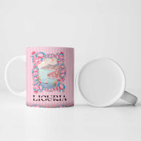 Personalized Italy Liguria Ceramic Mug Carnation Flowers Of The Riviera