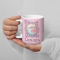 Personalized Italy Liguria Ceramic Mug Carnation Flowers Of The Riviera