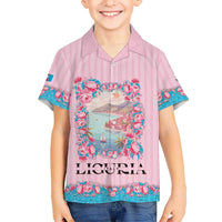 Personalized Italy Liguria Family Matching Mermaid Dress and Hawaiian Shirt Carnation Flowers Of The Riviera