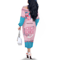 Personalized Italy Liguria Family Matching Off The Shoulder Long Sleeve Dress and Hawaiian Shirt Carnation Flowers Of The Riviera